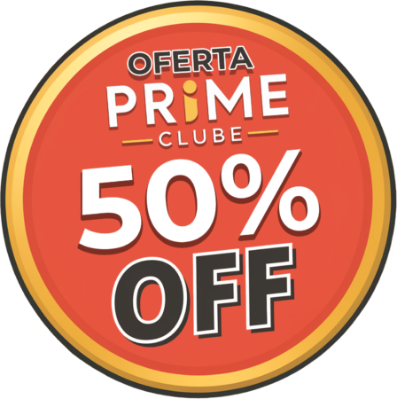 Selo Oferta Prime Clube 50% OFF